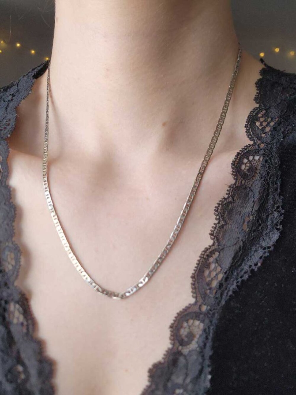 20 inches silver toned mariner chain - Picture 2 of 13